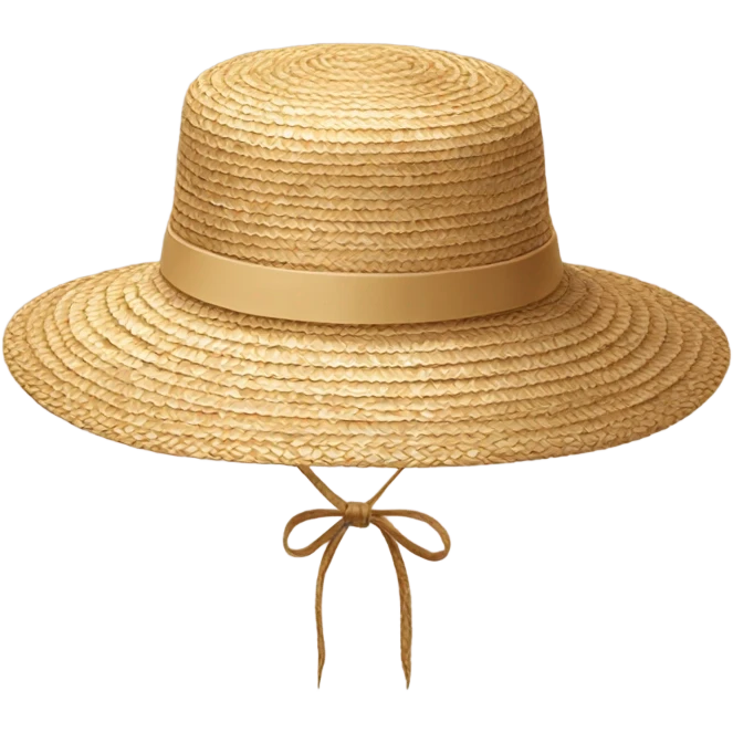 Straw sunhat emoji