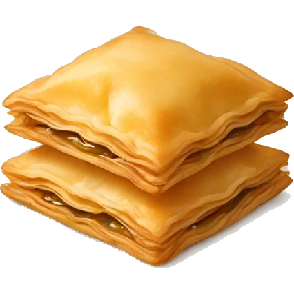 baklava with face emoji