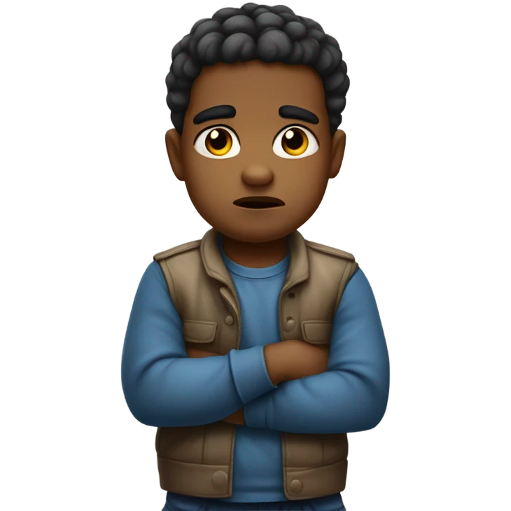 grumpy pouting toddler emoji