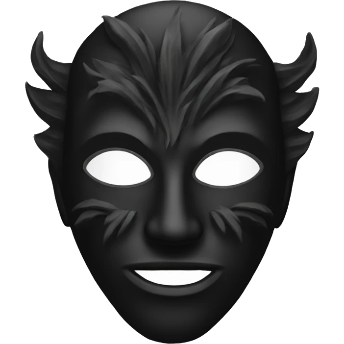 black deat mask emoji