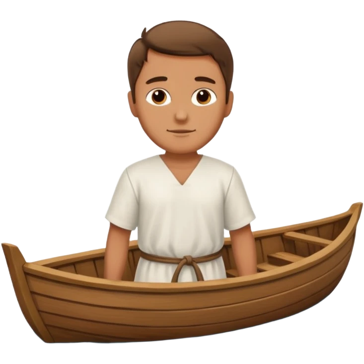 in medieval period  a man in a Boat emoji