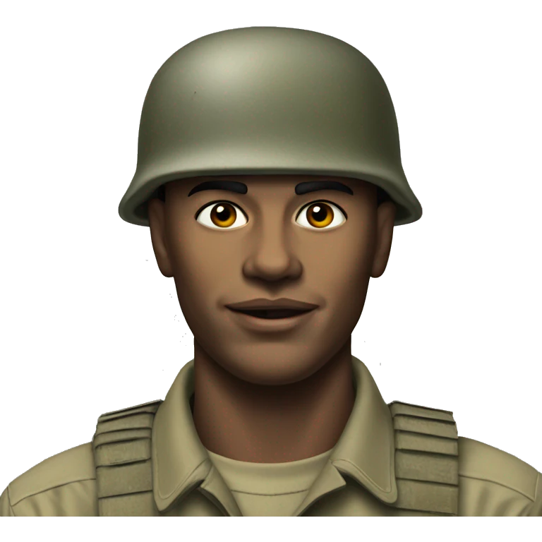 us soldier 1960s photorealistic emoji