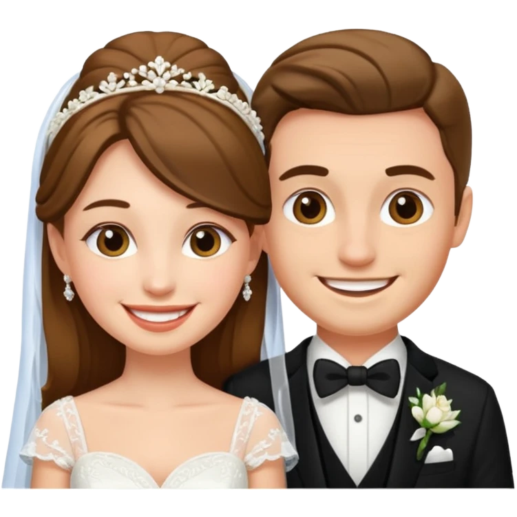 a man and a woman getting married emoji