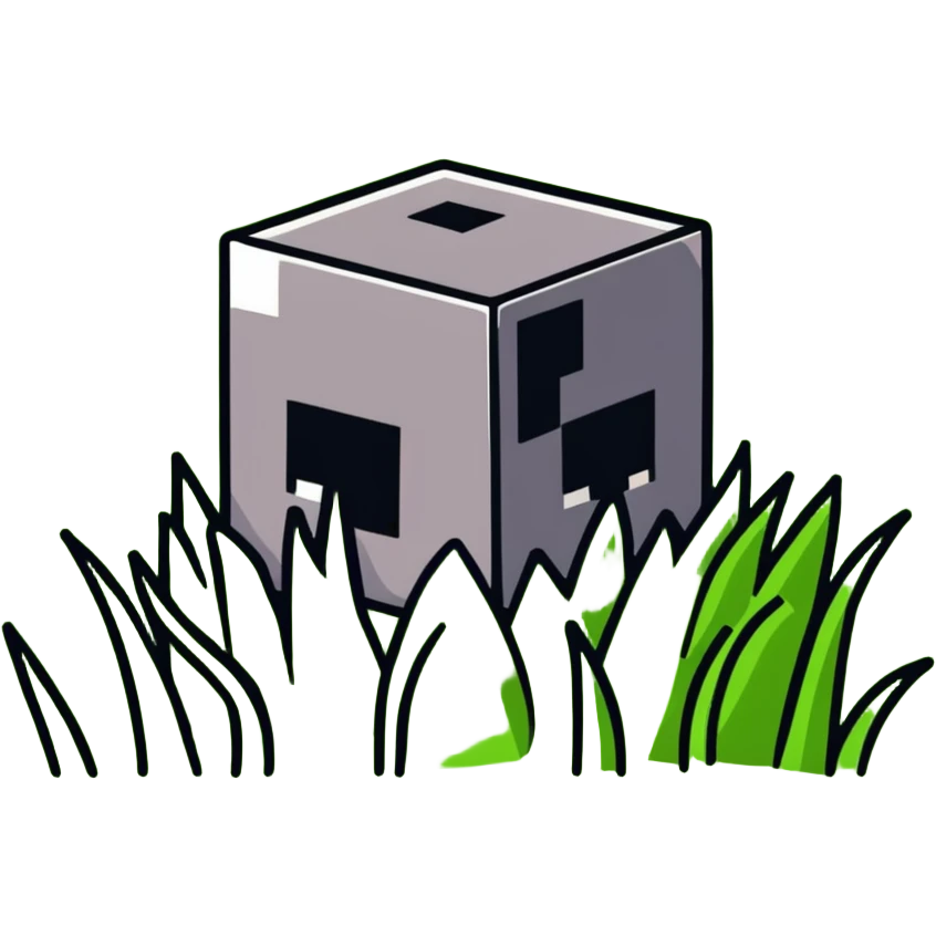 Minecraft grass block emoji