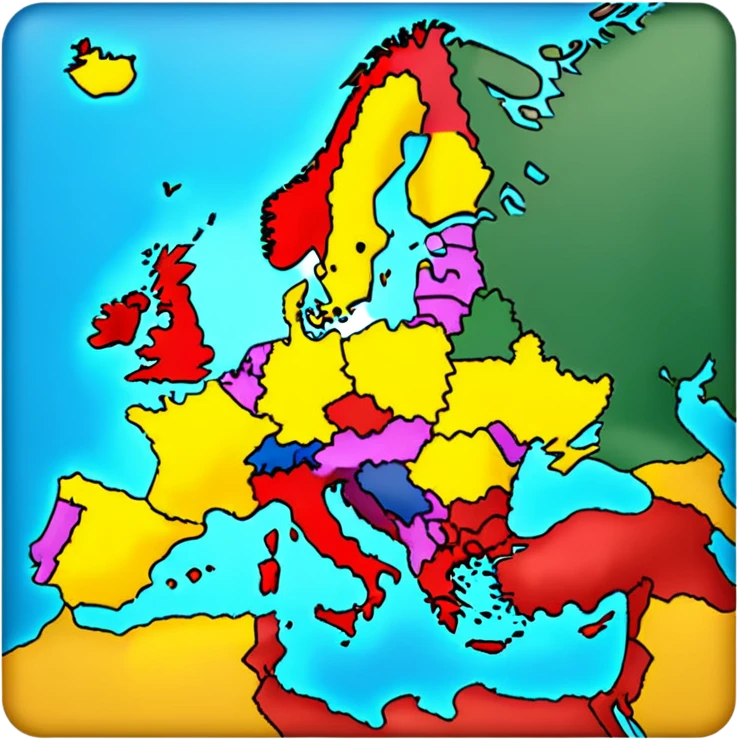 Map of Europe  emoji