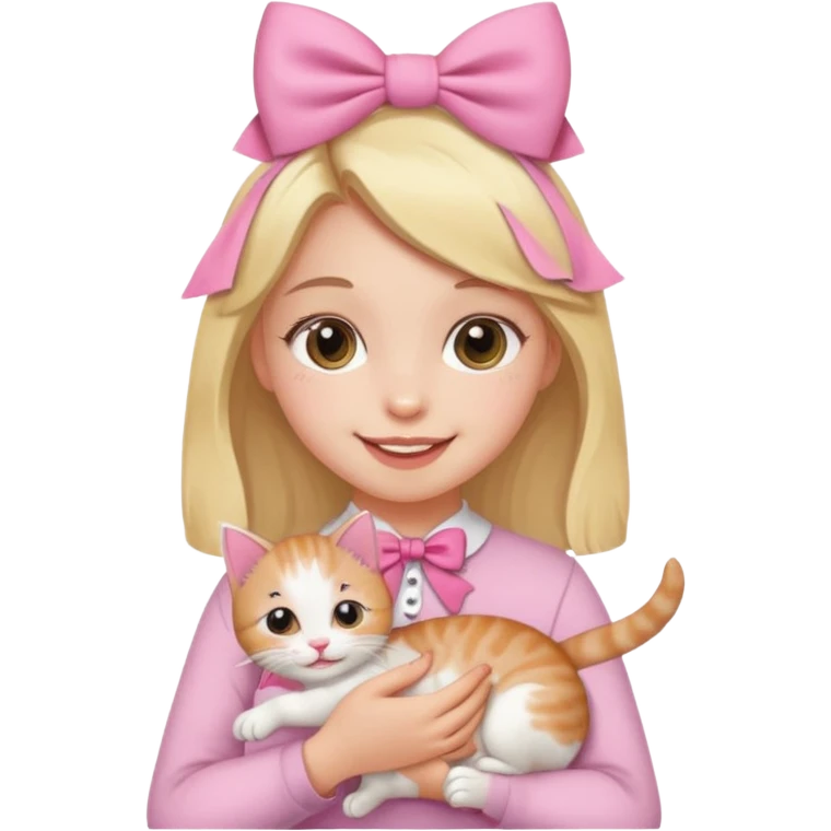 👧🐱🎀 emoji