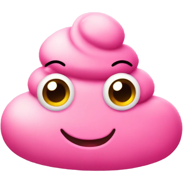 pink poop emoji