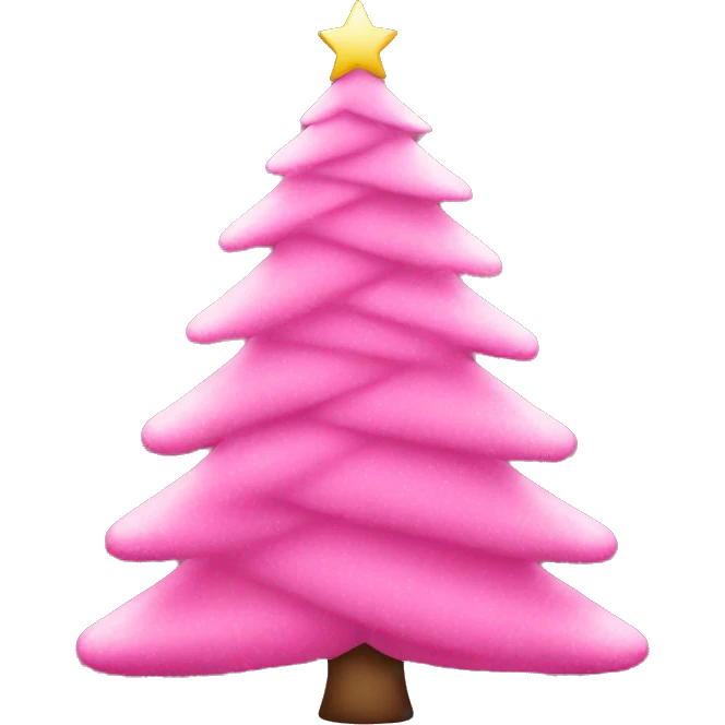 pink christmas tree emoji