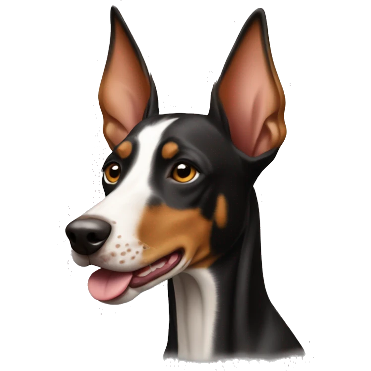 A dobermann Podenco dog mix  emoji
