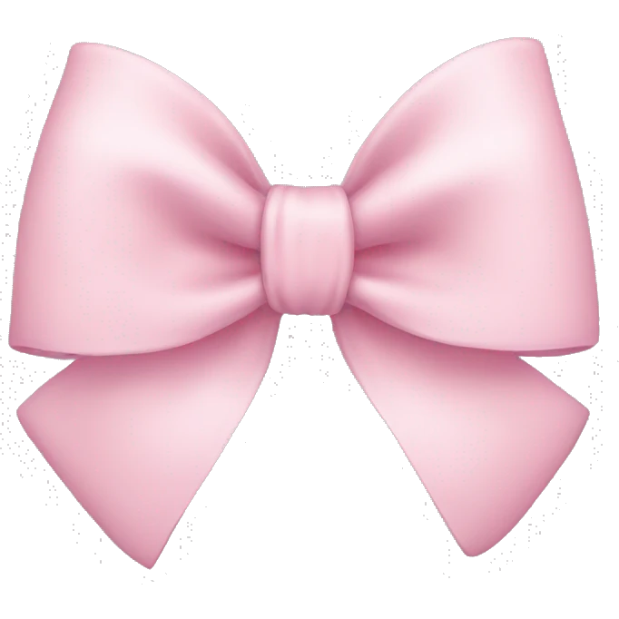 Light pink bow emoji