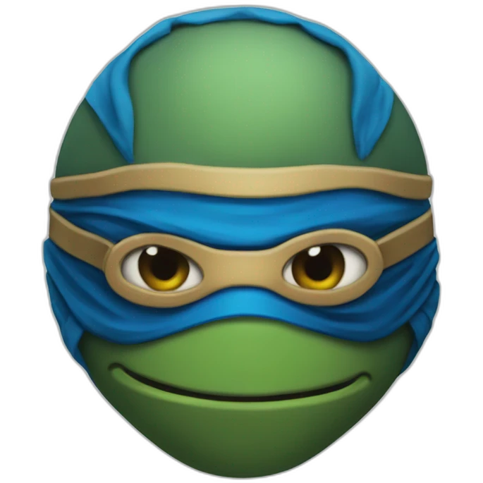 Blue mask ninja turtle emoji
