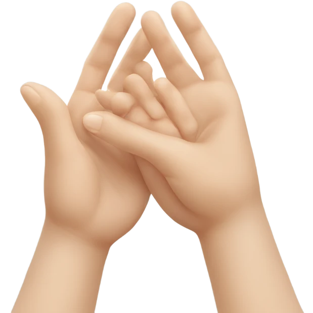 Tips of fingers touching other persons fingers  emoji