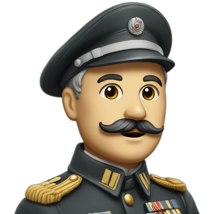 German general 1940 with Chaplin mustach emoji