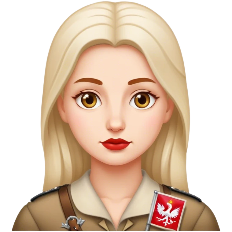 polish patriot woman emoji