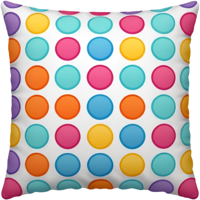 patterned pillow  emoji