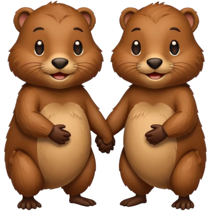 beavers in love emoji