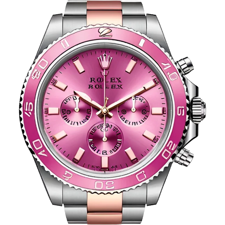 Pink Rolex and g wagon emoji