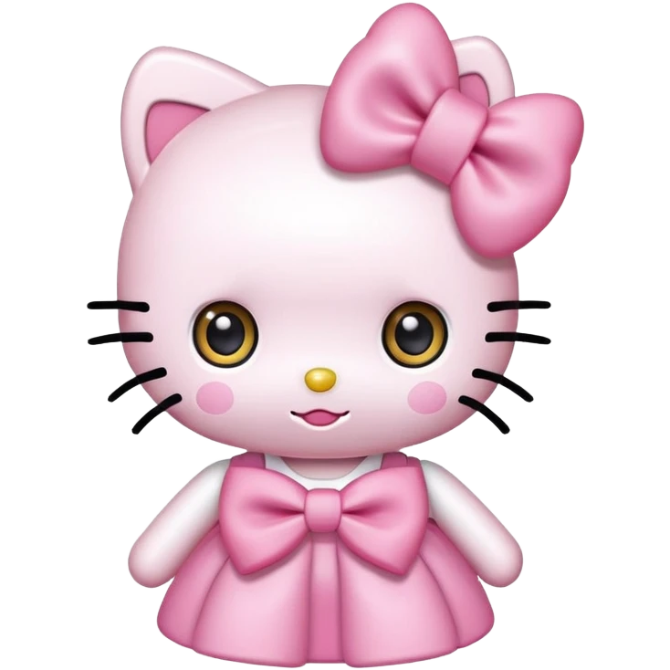 light pink dollette hello kitty  emoji