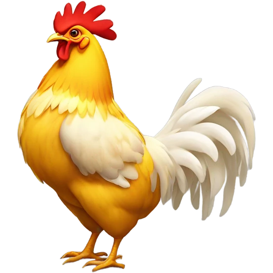 Chicken butt emoji