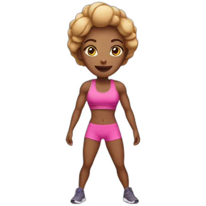 Fitness woman emoji