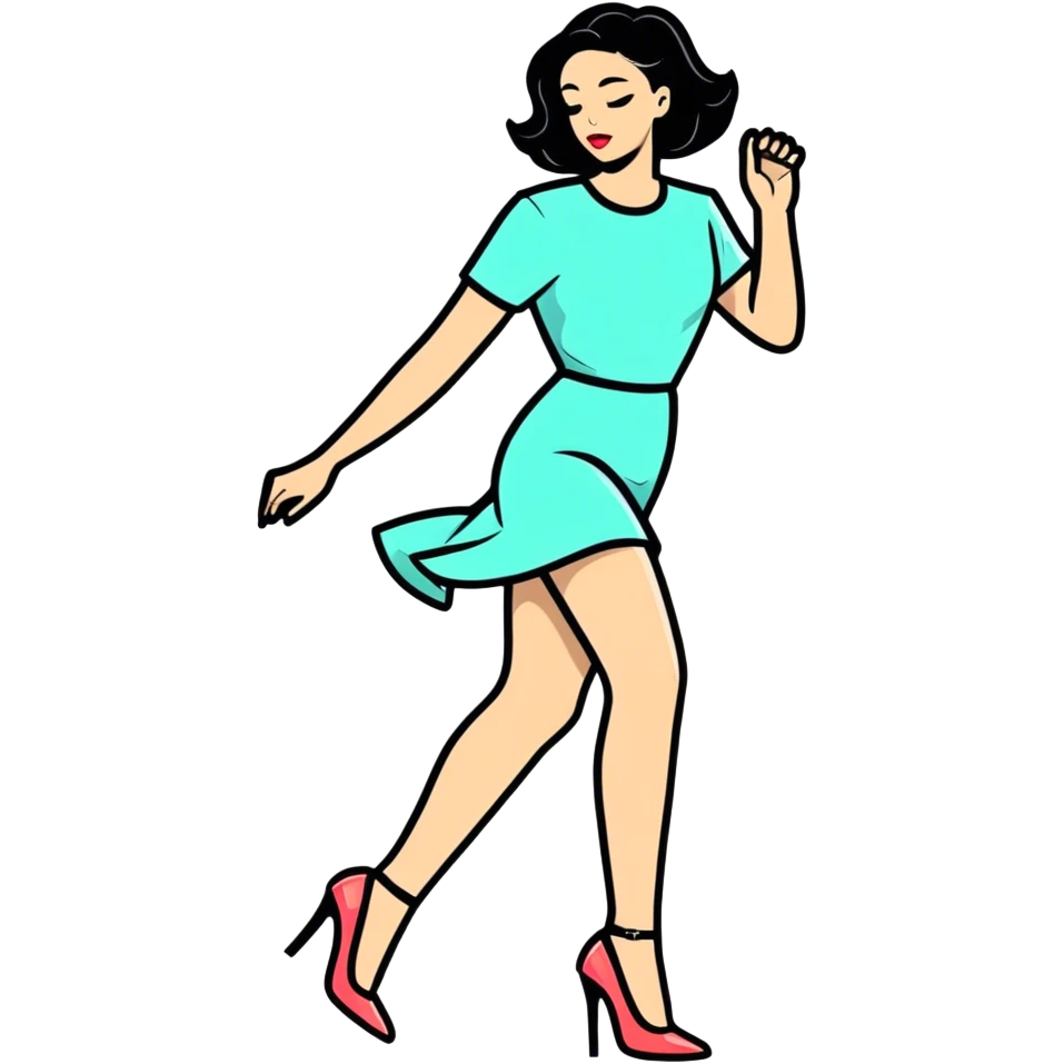 drunk girl on heeals emoji