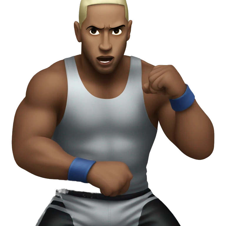 Eminem wrestling Diddy  emoji