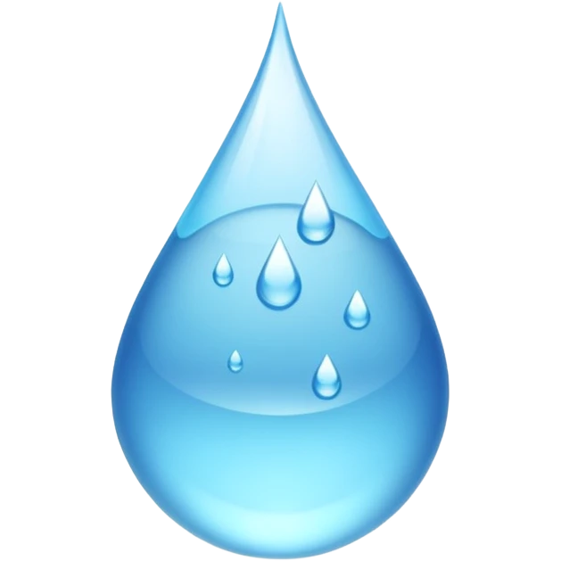 a drop of water emoji