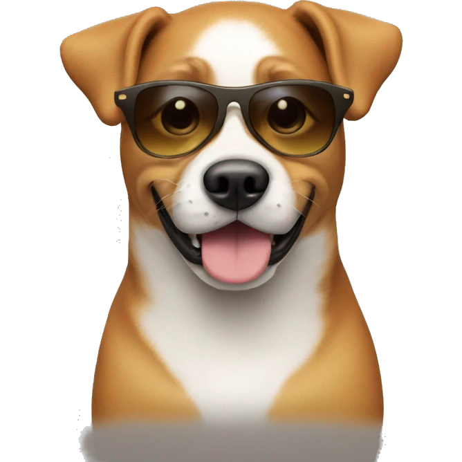 dog with sunglasses emoji