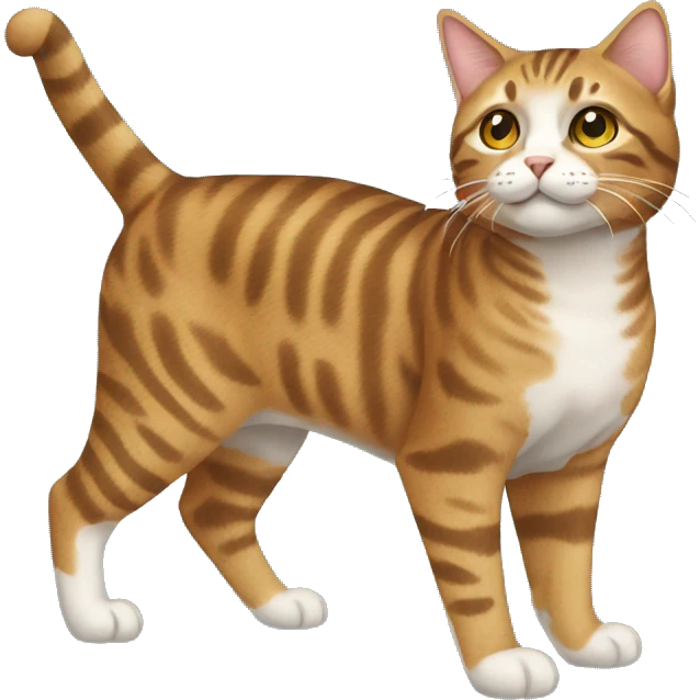 Tabby Cat Full Body emoji