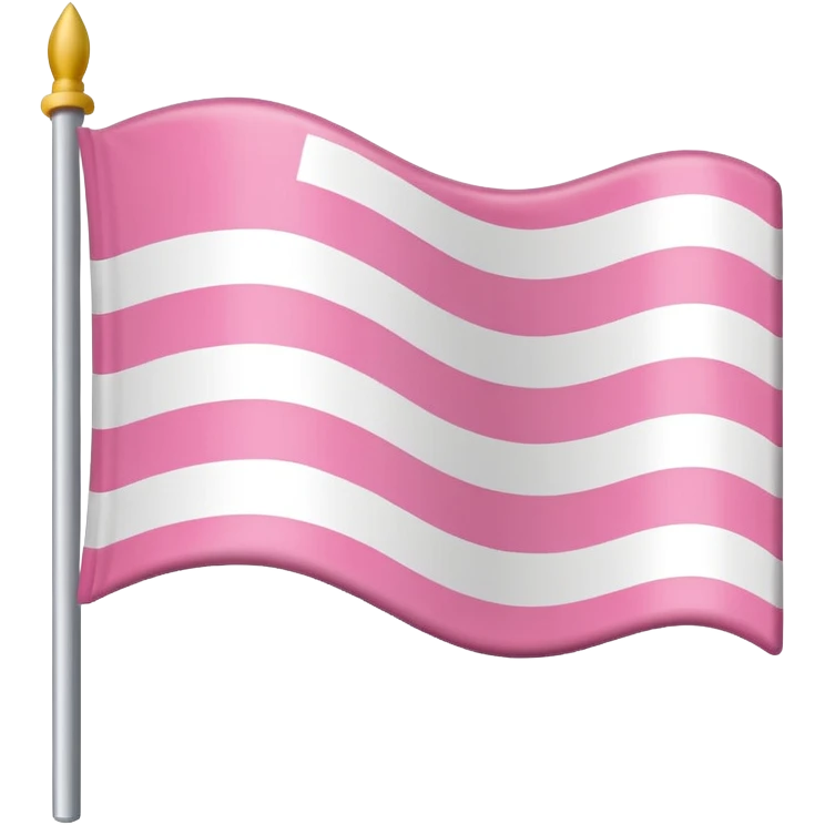 pink and white and pink flag emoji