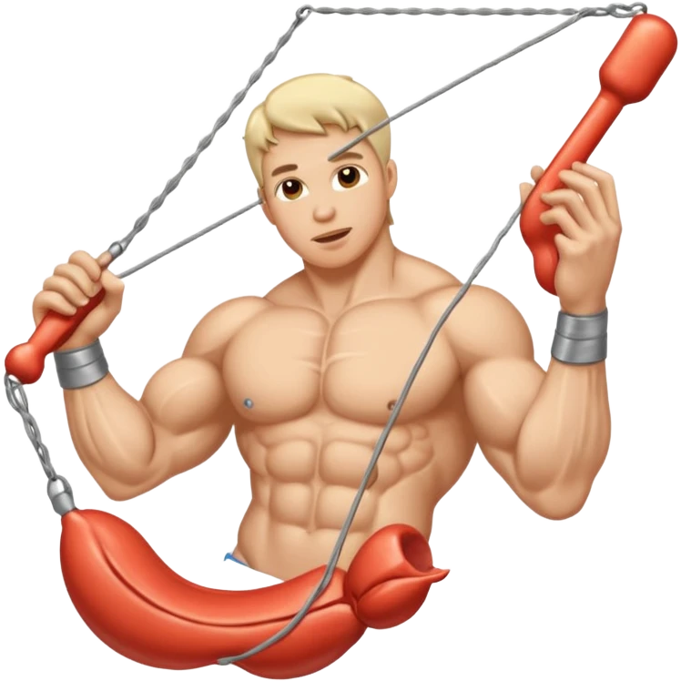 Penis shooting out multiple strings of cum emoji