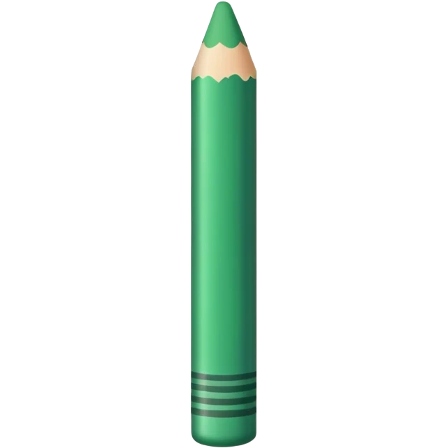 Green crayon emoji