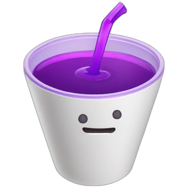 Cup with a purple juice emoji