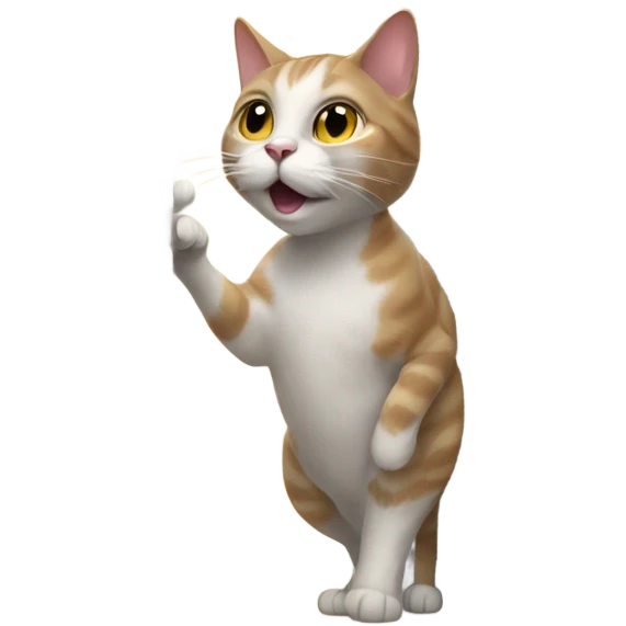 Cat knocking the door emoji