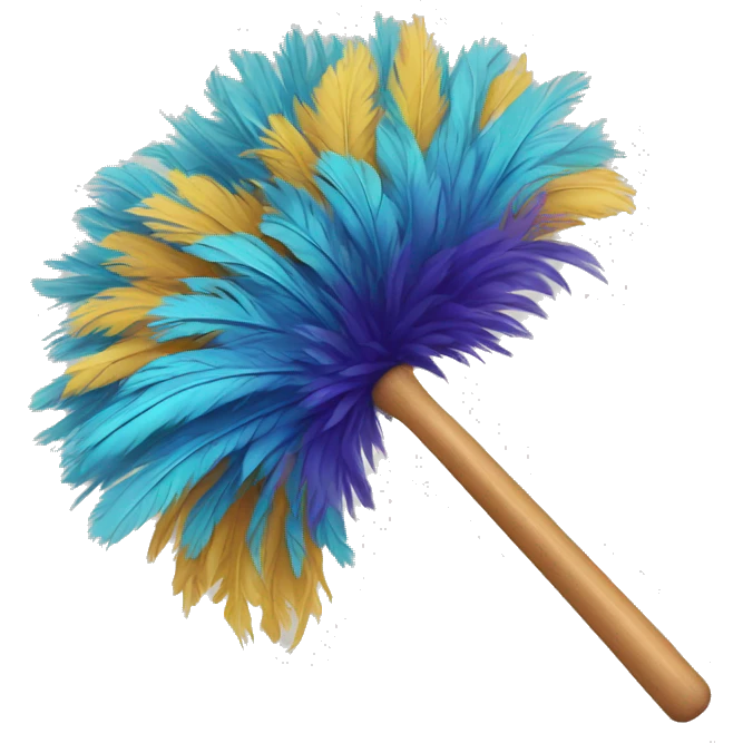 feather duster emoji