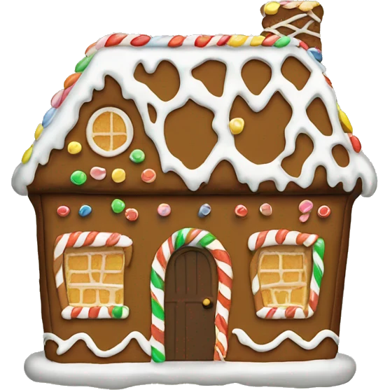pint gingerbread house  emoji