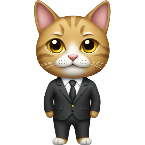 cat wearing a suit  emoji