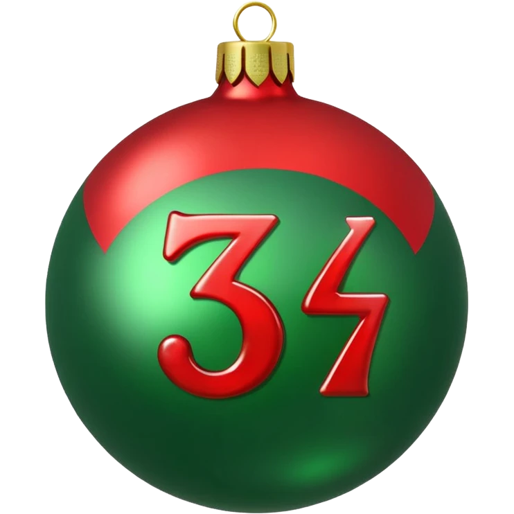 the numbers "1637" christmas festive  emoji