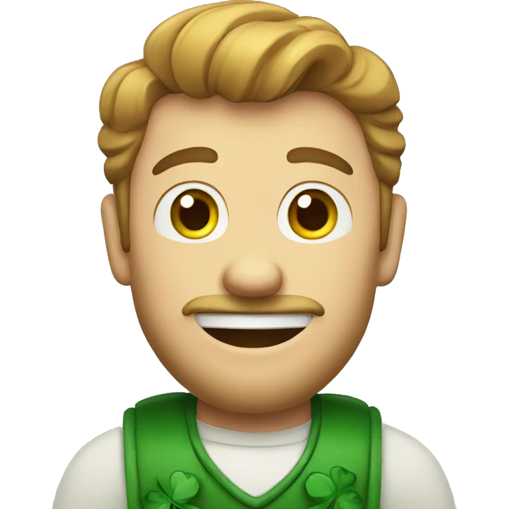 Irishman shows thumbs up emoji