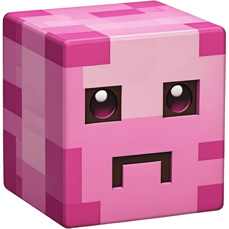Pink Minecraft emoji