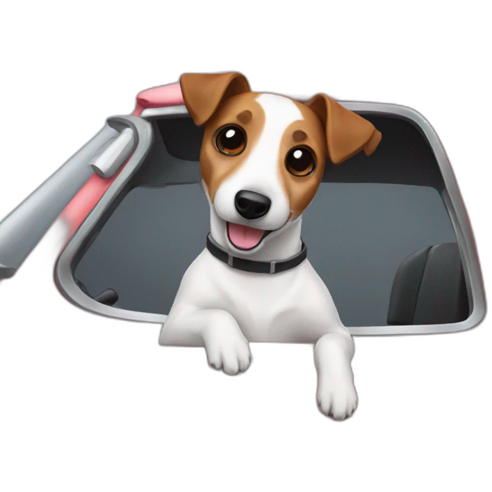 car jack russell emoji