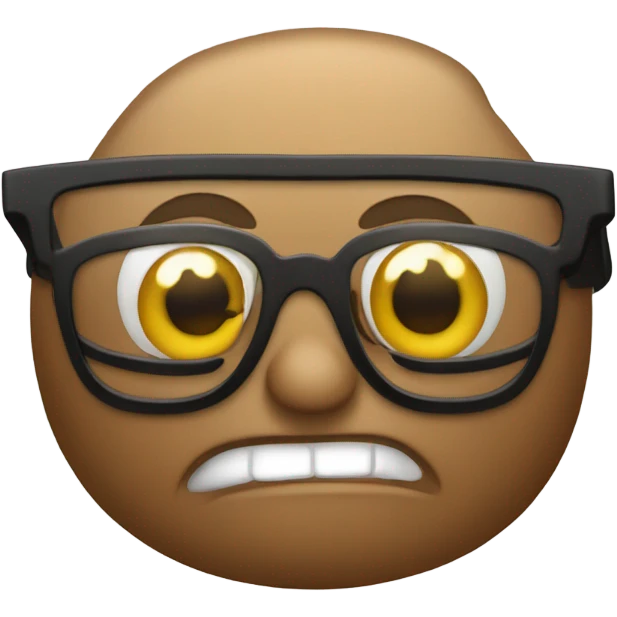 poop w glasses emoji