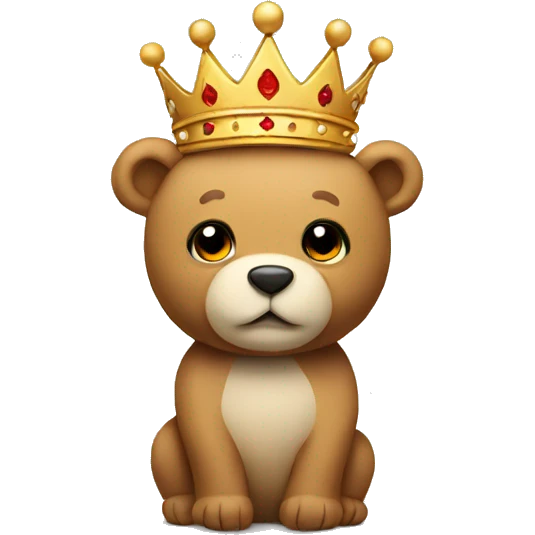 Teddy with crown emoji
