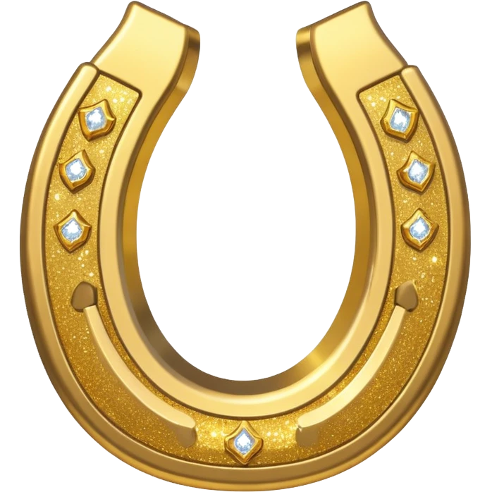 Glittery horseshoe  emoji