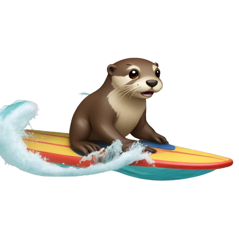 Otter surfing  emoji