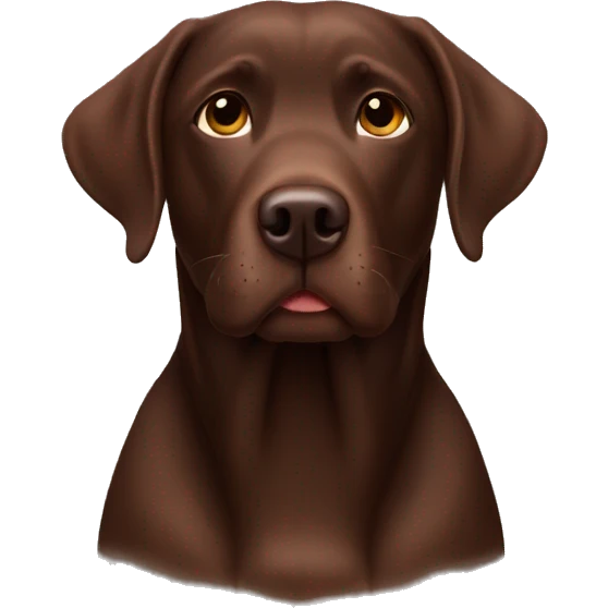 Chocolate lab emoji
