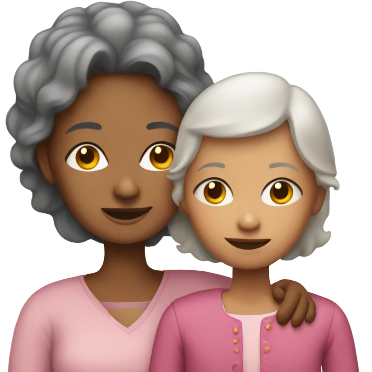Grandmother with a girl emoji