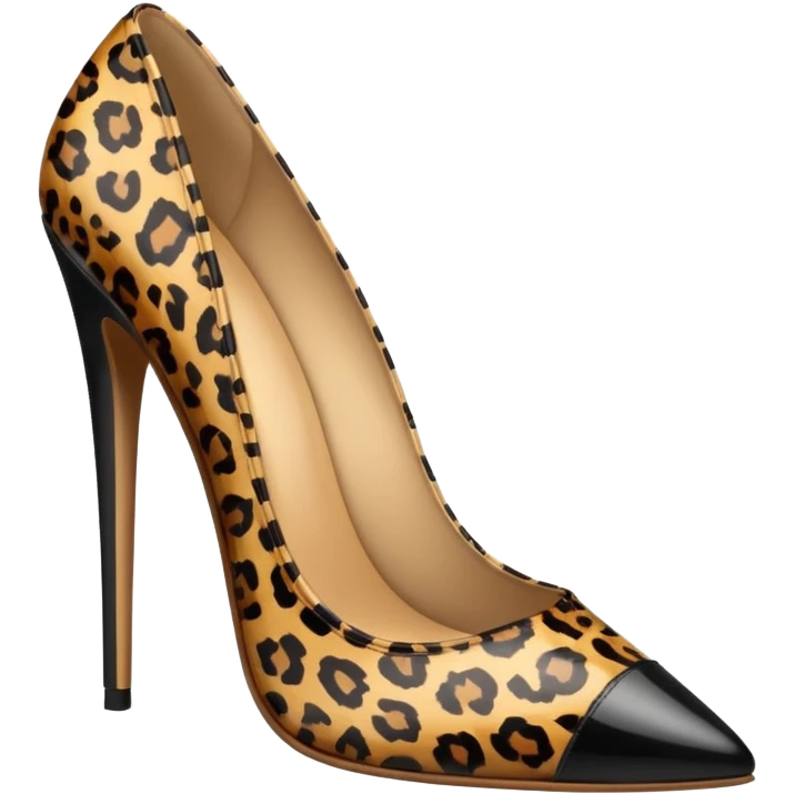 leopard print shoe emoji