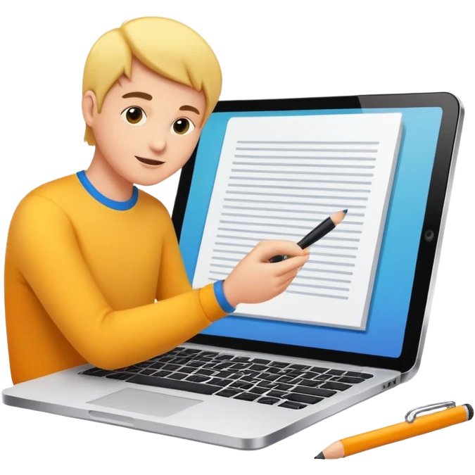 writing blog emoji