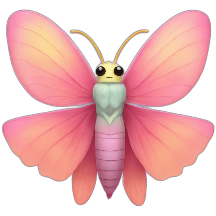 rosy maple moth emoji